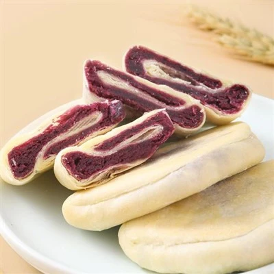 Fryst lila sötpotatisbakelse